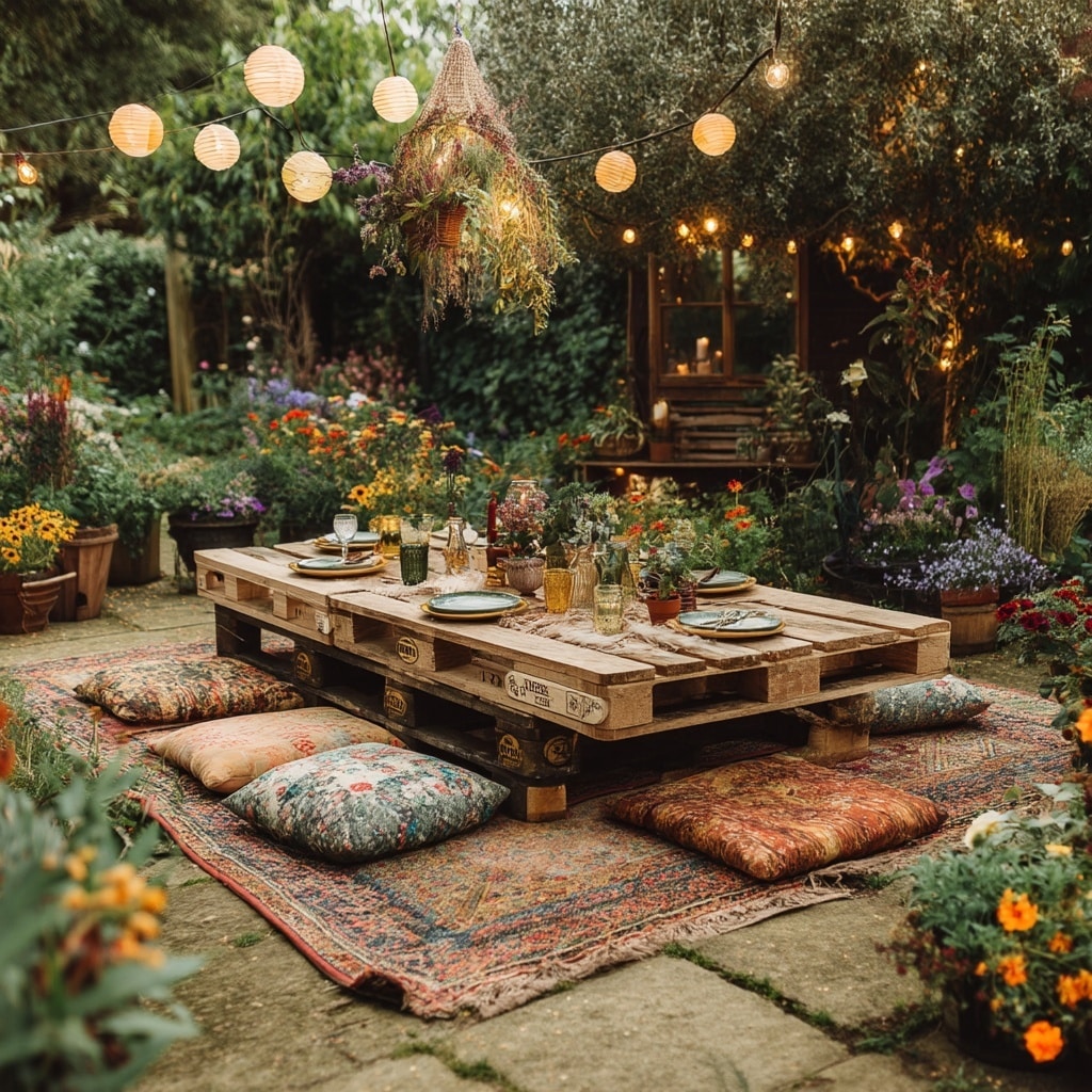 Colorful Backyard Dinner Party Ideas for a Cozy Night 4 . Backyard Setup & Atmosphere