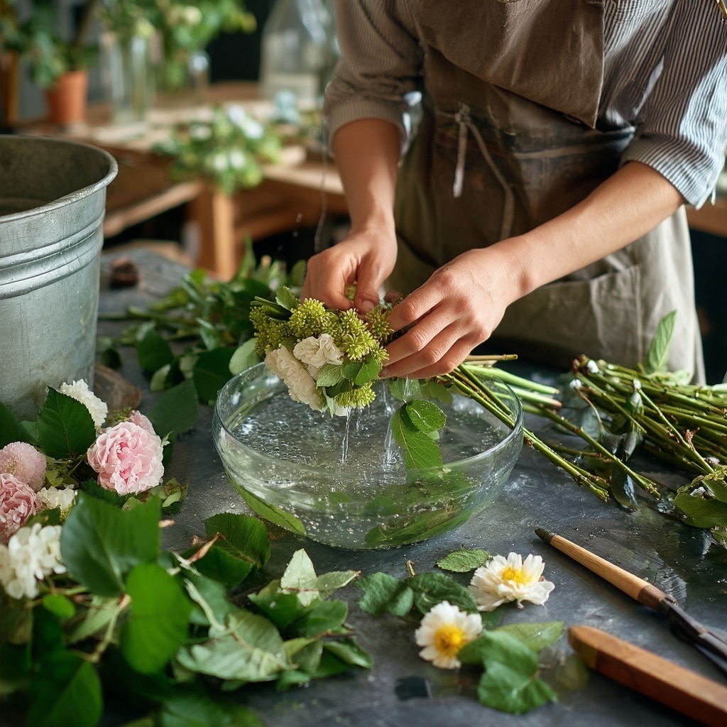 How to Make Flower Arrangements Like a Pro 4 Cut and Prepare Your Flowers