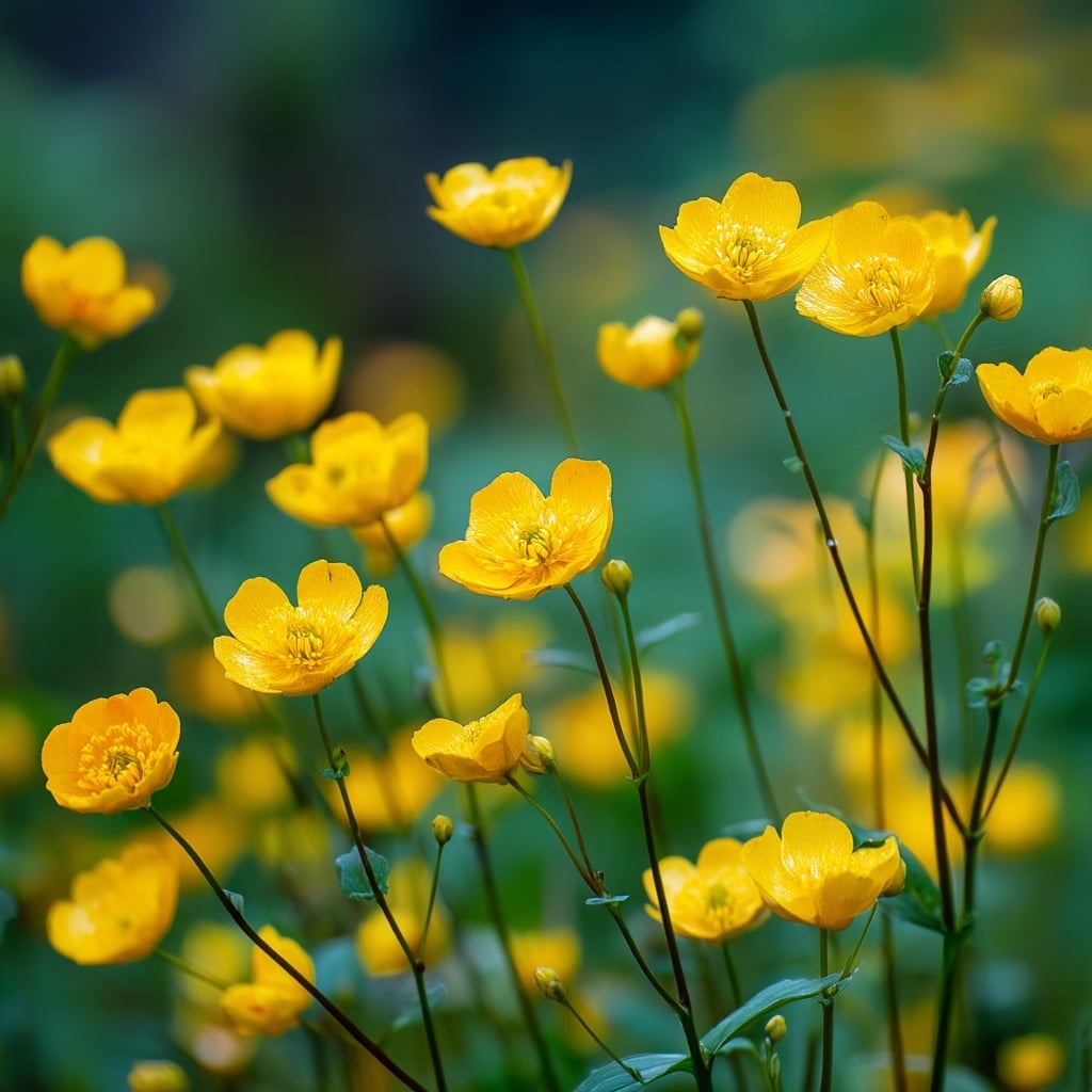 apanese Buttercup (Ranunculus japonicus)