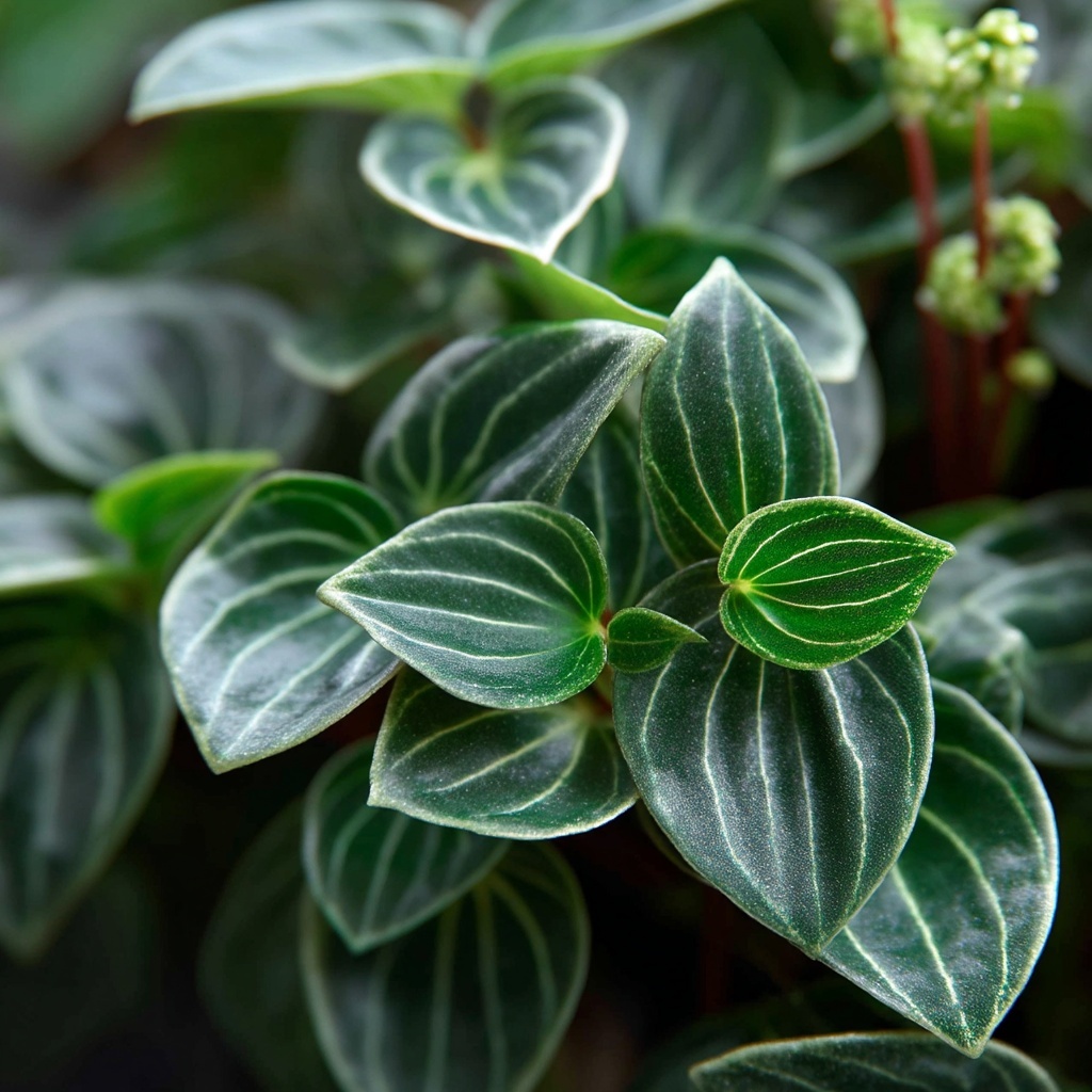  Peperomia Plant Features Foliage and Flowers