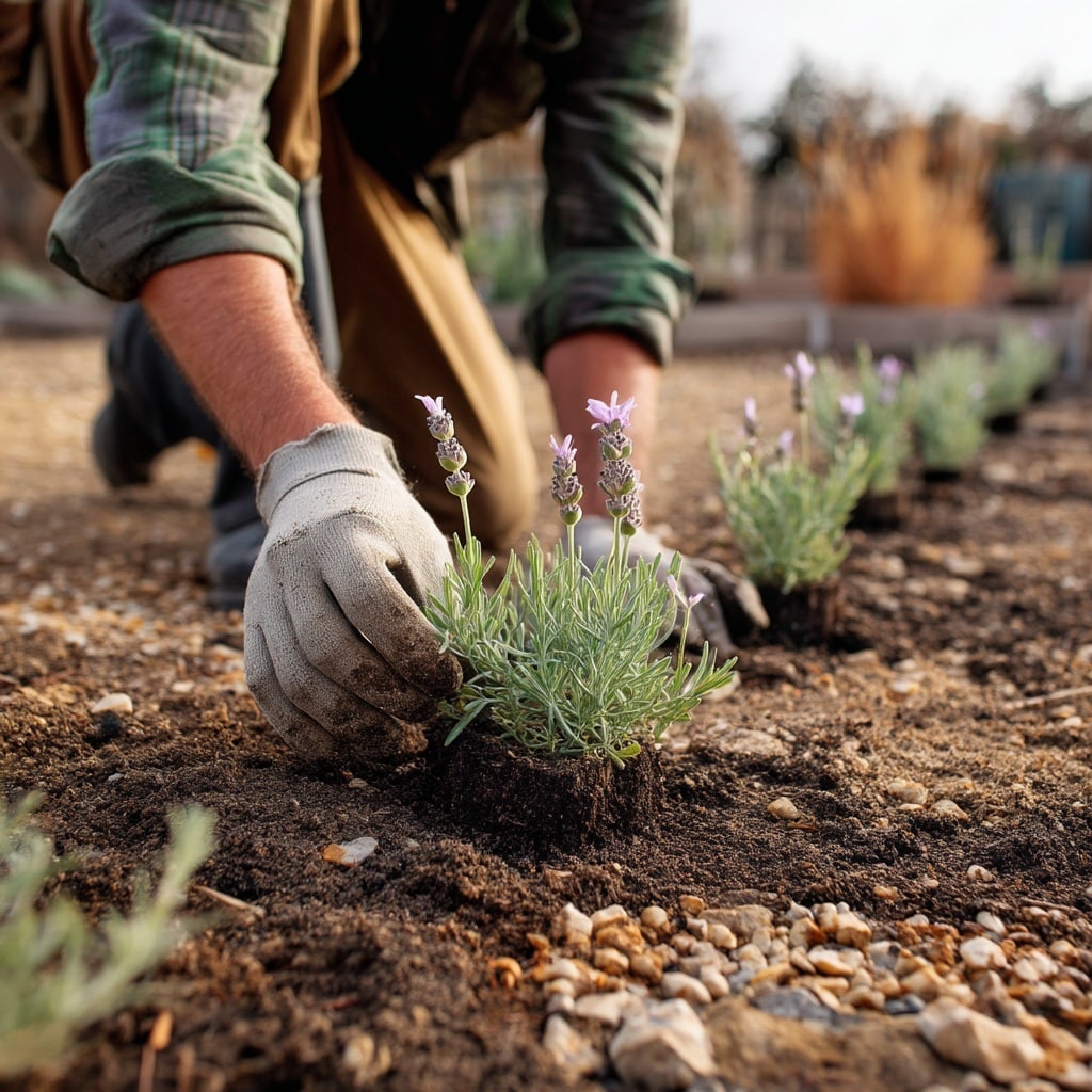 . Planting the Lavender Plant