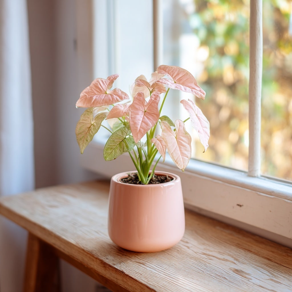 Potted Plants to Gift Your Partner Instead of Flowers 3 Syngonium Pink