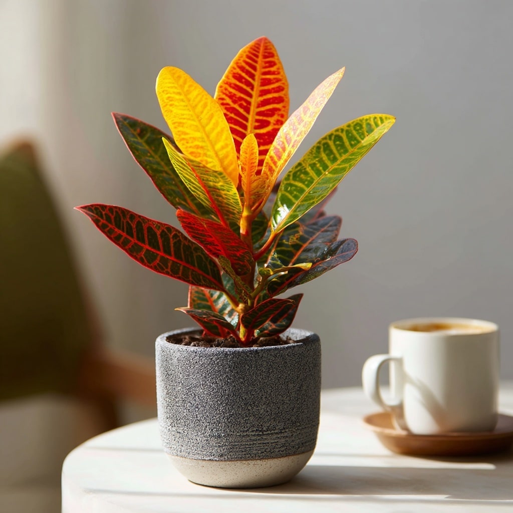 10 Small Plants That’ll Fit in Any Home 4 Dwarf Croton ‘San Francisco’