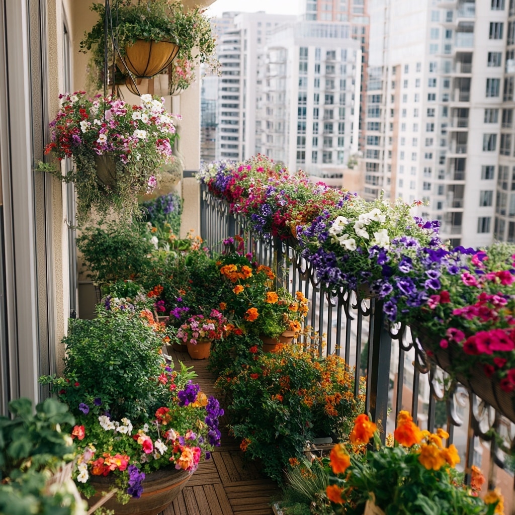 Flower Garden Ideas for a Patio or Balcony