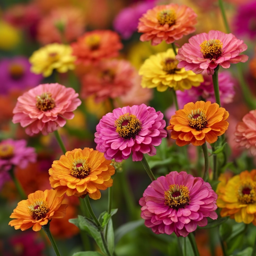 10 Colorful Plants to Brighten Up Your Garden 4 Funfair Mix’ Zinnia