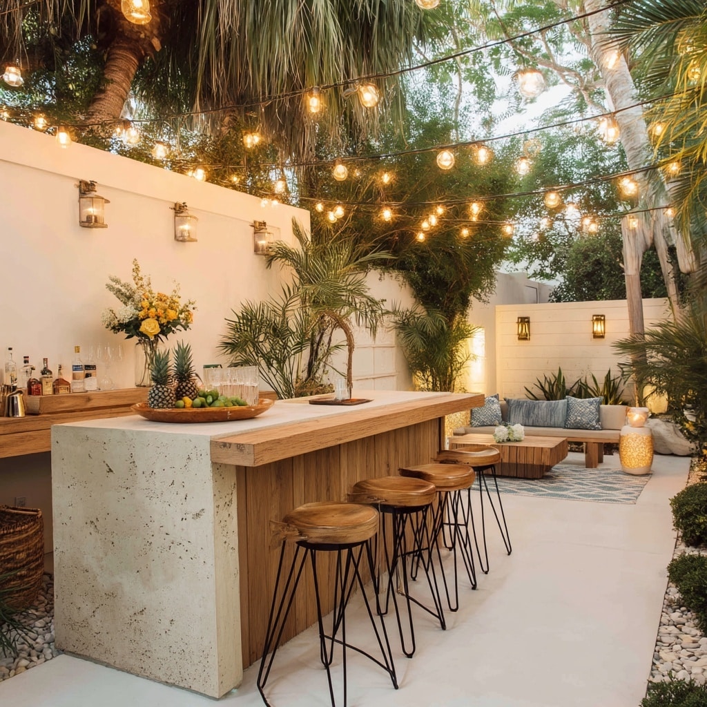7 Outdoor Patio Ideas to Transform Your Backyard 5 Add a Bar for Effortless Entertaining
