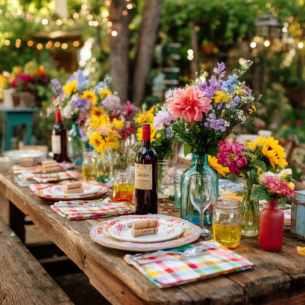 Colorful Backyard Dinner Party Ideas for a Cozy Night 6 Decor Details & Personal Touches