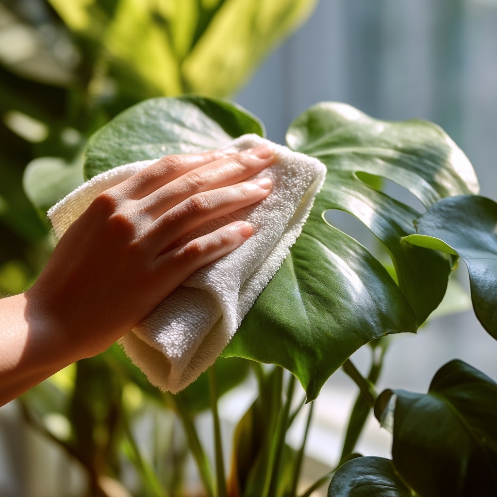 6 Easy Indoor Plant Care Tips for Healthy Growth 7 Keep Leaves Clean