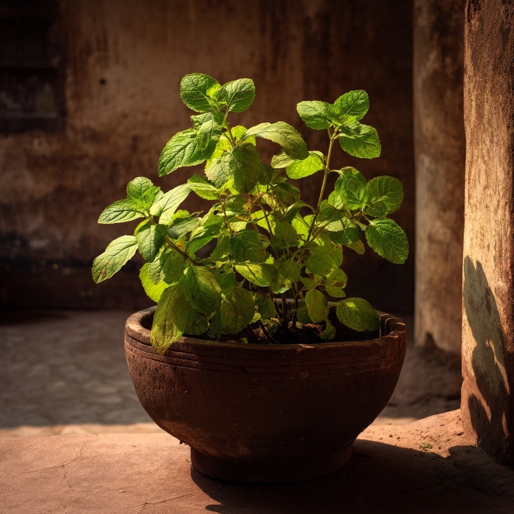 5 Medicinal Plants to Grow at Home Naturally 5 Tulsi (Holy Basil)