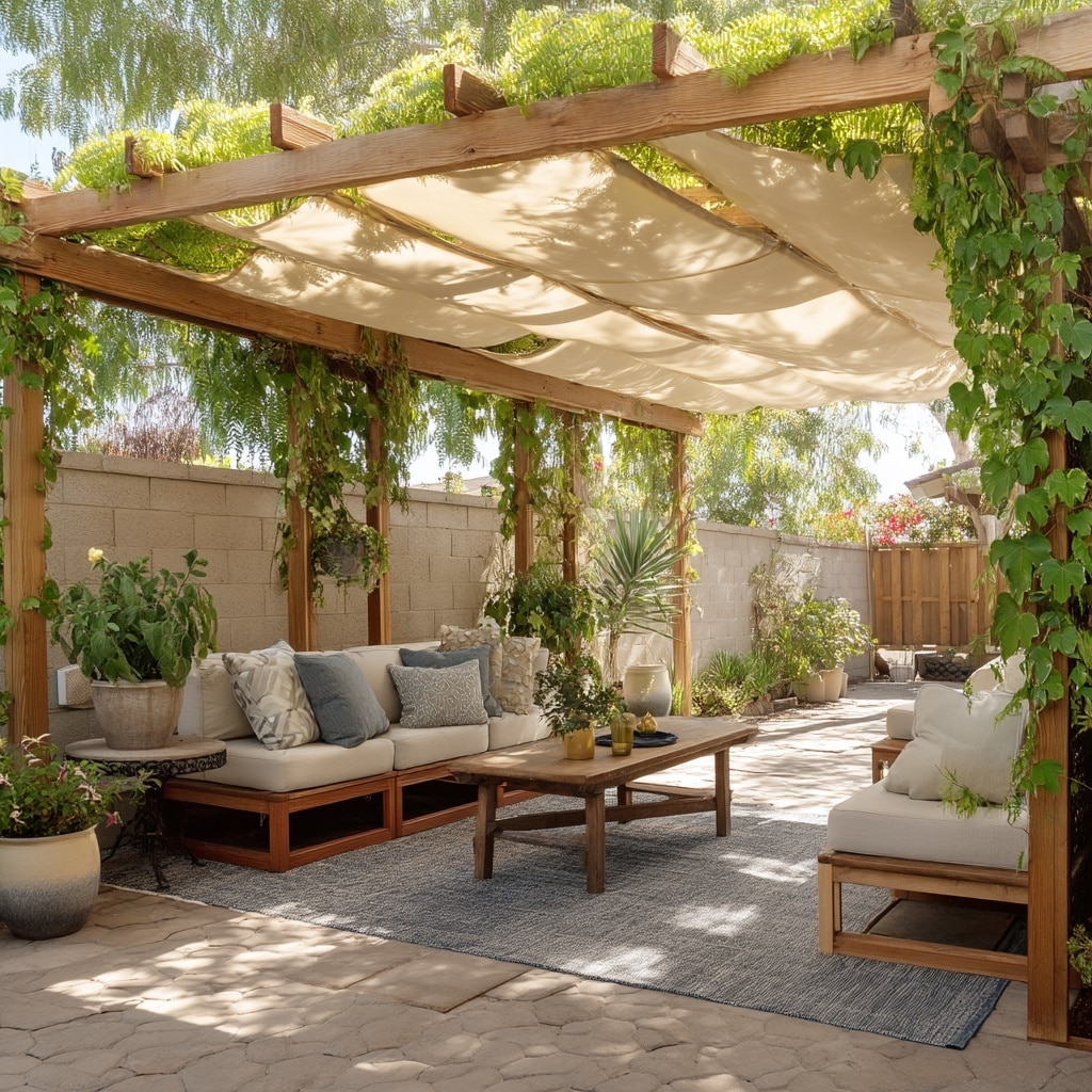10 Backyard Patio Ideas for Myrtle Beach Homes 6 Add Shade with a Roof or Pergola Canopy