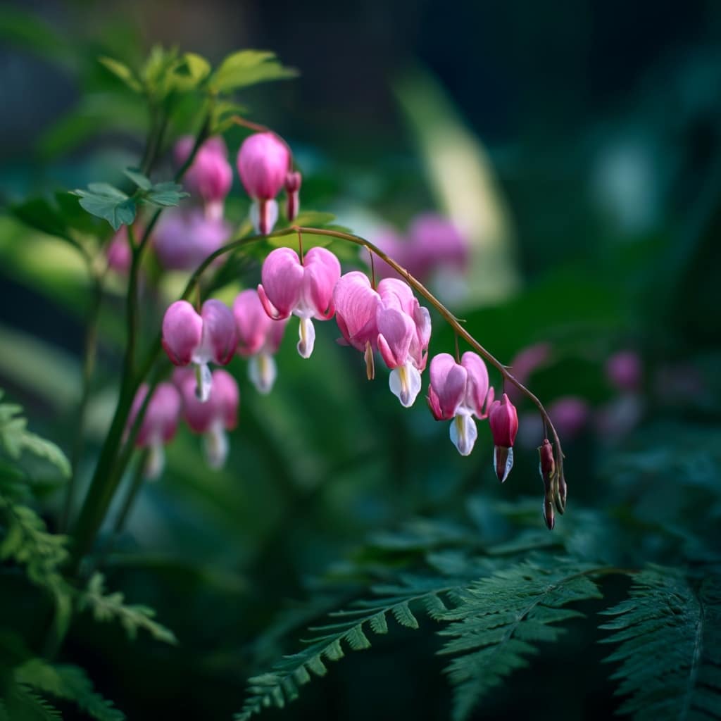 10 Best Shade Plants for a Lush Garden 5 Bleeding Heart (Dicentra spectabilis)