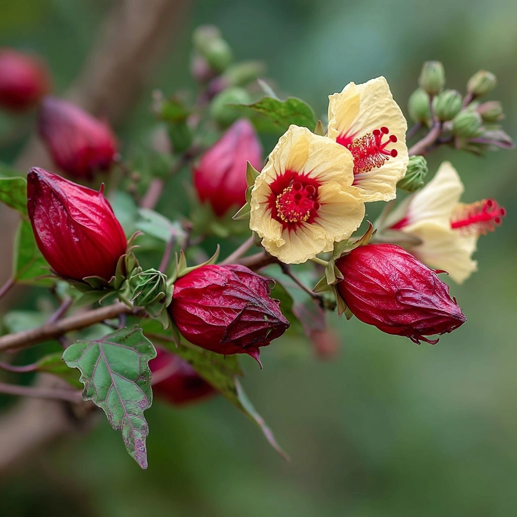 7 Types of Hibiscus Flowers You’ll Want in Your Garden 6 Hibiscus sabdariffa (Roselle)
