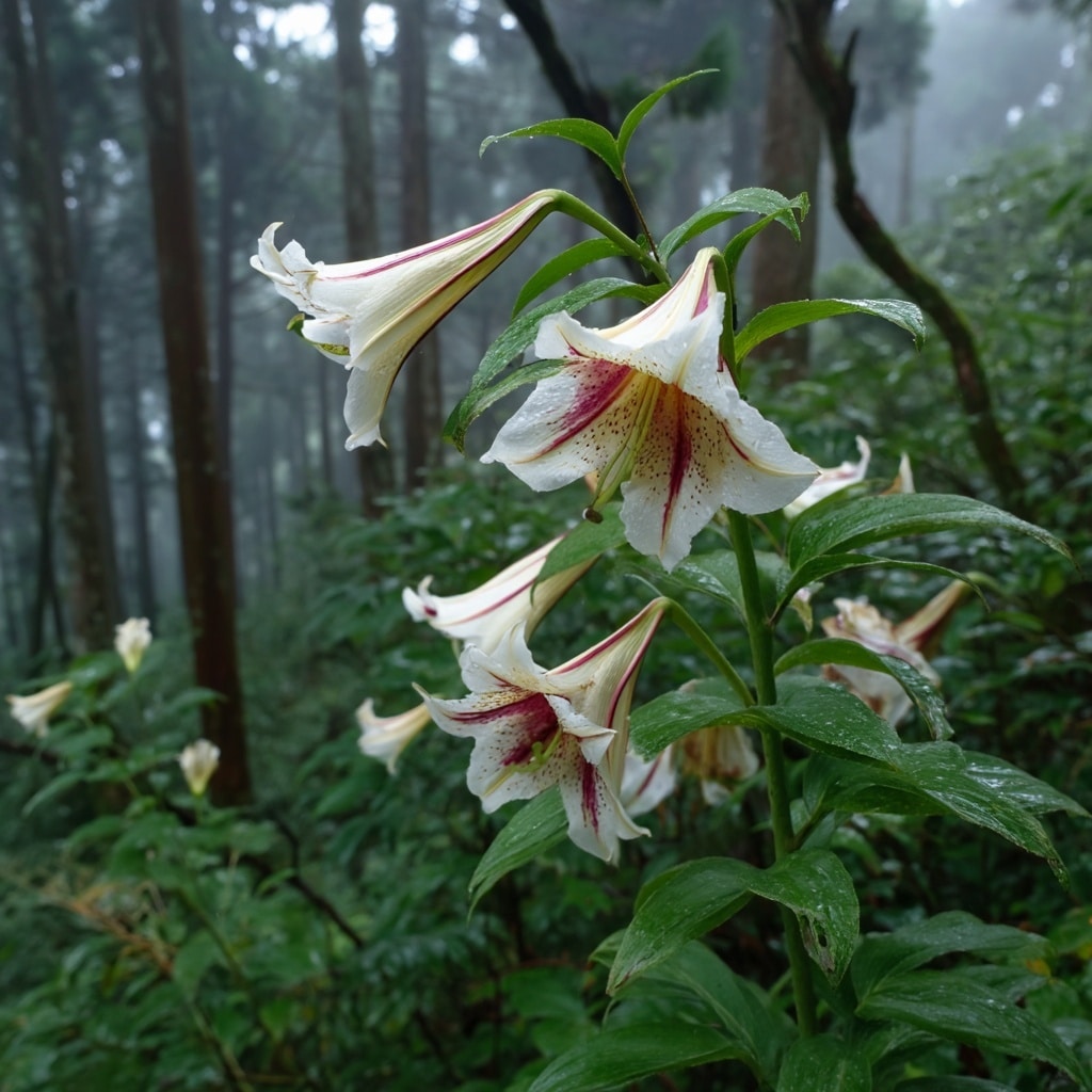  Japanese Giant Lily (Cardiocrinum cordatum)