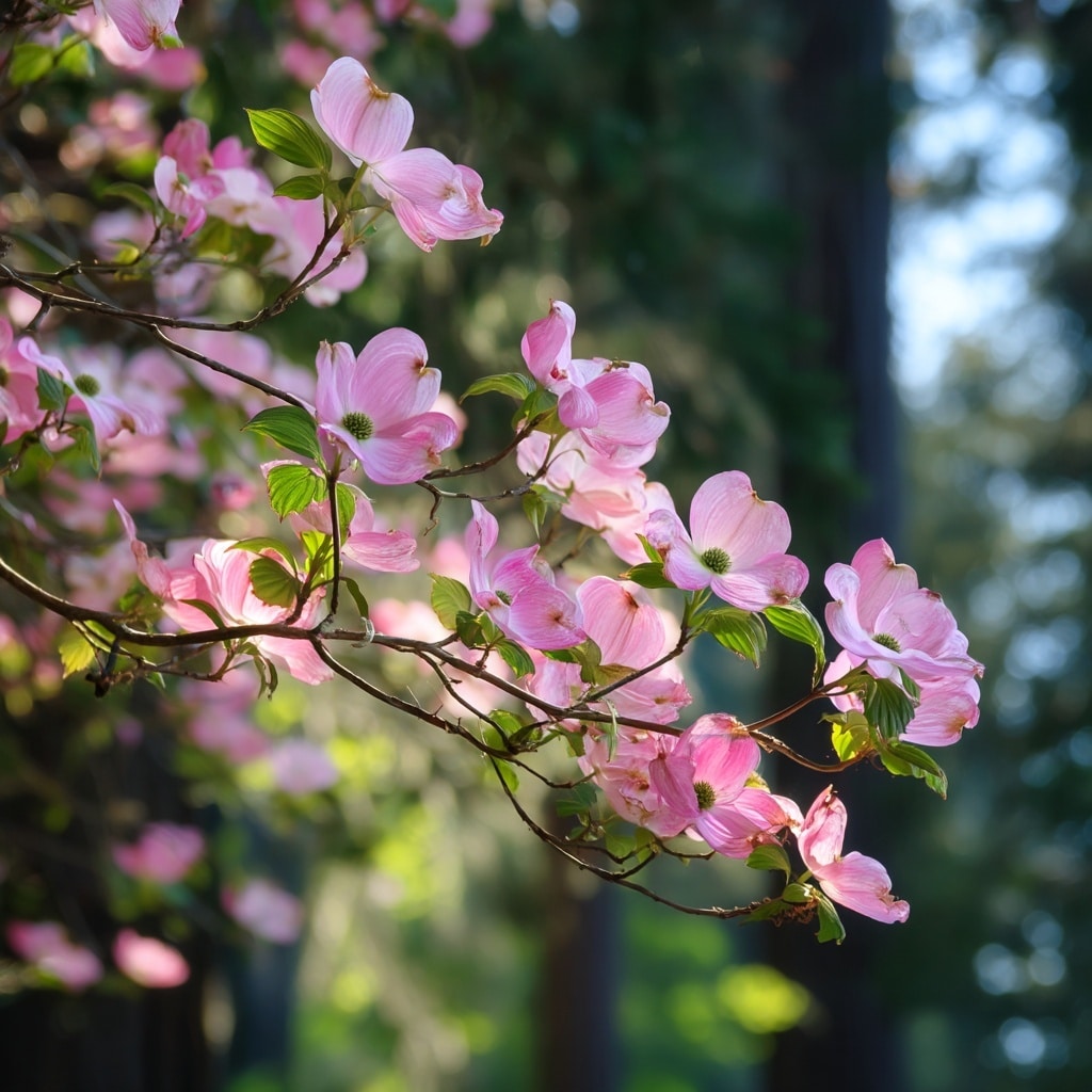 6 Trees That Bloom Pink in the Spring 6 Pink Flowering Dogwood (Cornus florida)