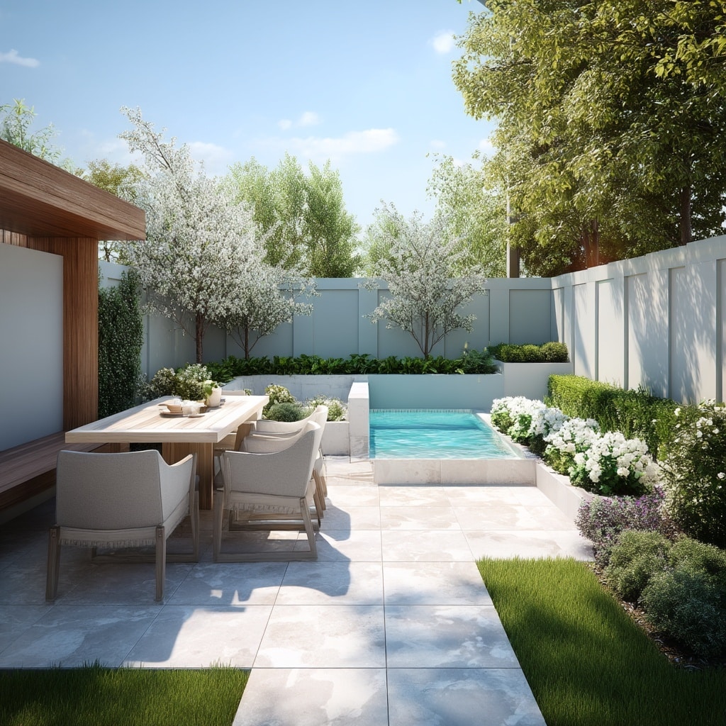 6 Small Garden Decor Ideas for Compact Outdoor Spaces 7 A Structured Small Garden Layout