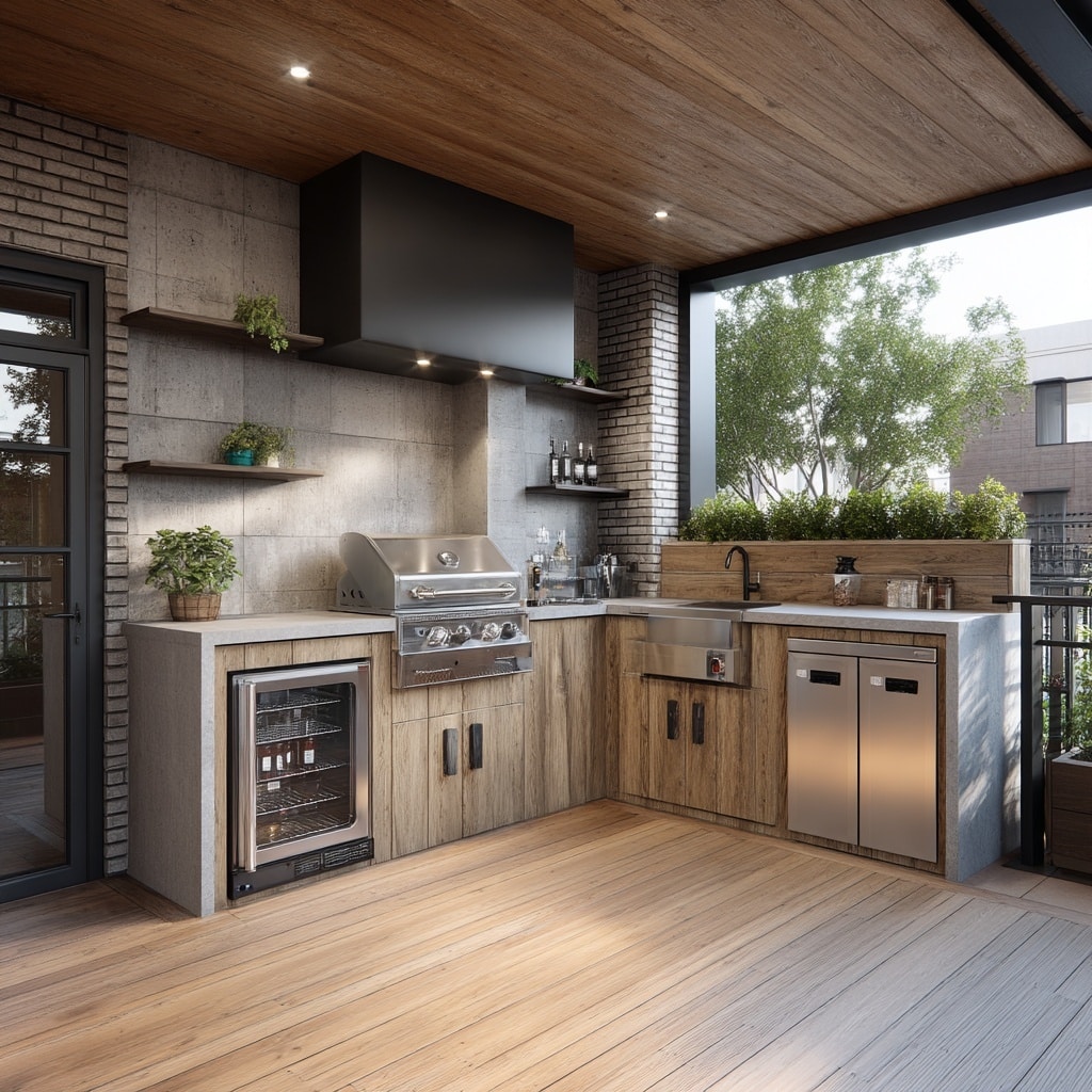 Top 10 Under Deck Patio Ideas for Stylish Outdoor Living 7 Compact Outdoor Kitchen