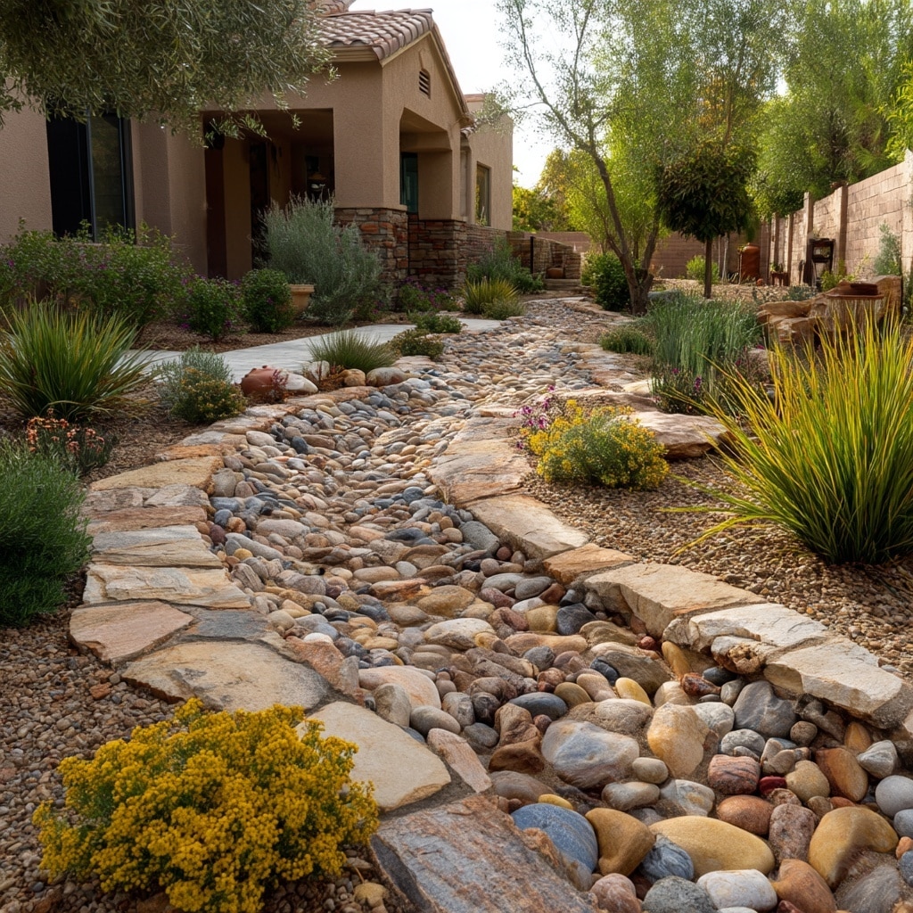 Top 10 Budget-Friendly Arizona Backyard Ideas 7 Dry Creek Bed