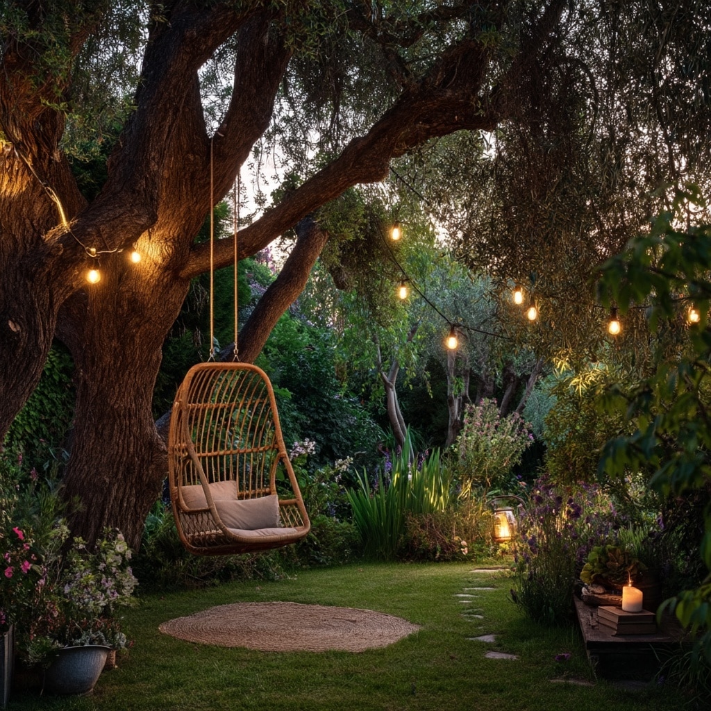 7 Low-Maintenance Backyard Ideas for a Relaxing Space 10 Add a Swing or Hanging Chair for a Relaxed Vibe