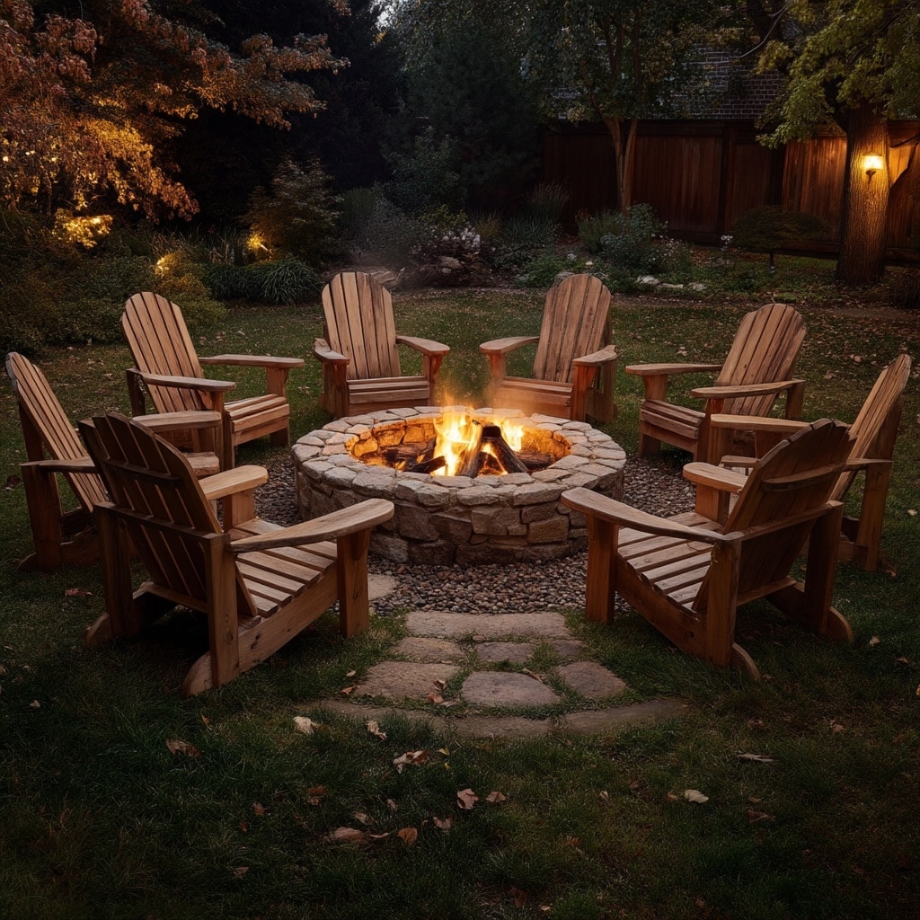 Fire Pit Ideas for a Backyard That Feel Cozy & Stylish 8 Built-In Brick Fire Pit