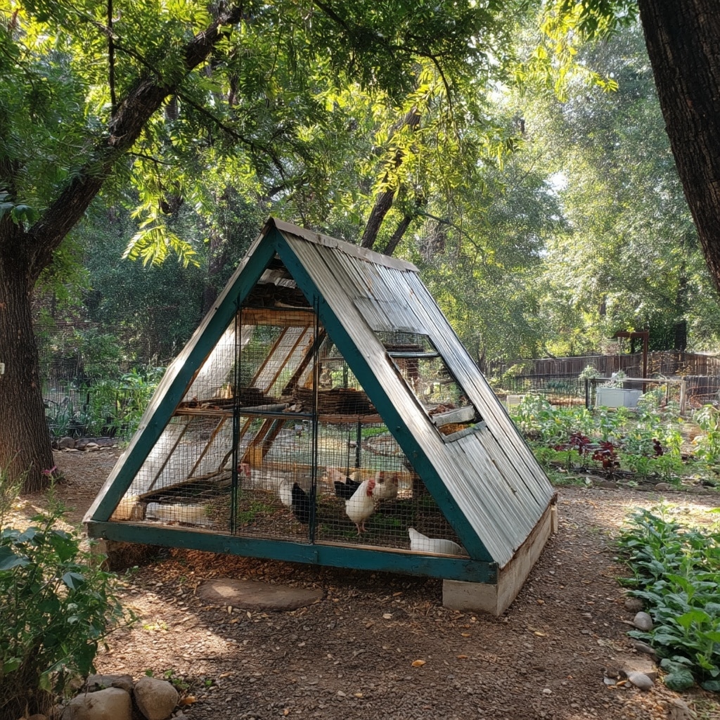 Old Swing Set Chicken Coop