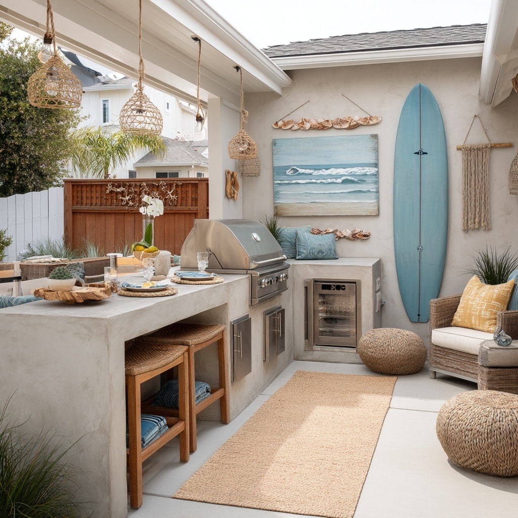 10 Backyard Patio Ideas for Myrtle Beach Homes 9 Beachy Outdoor Grilling Station