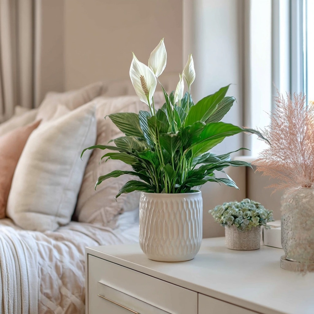 10 Best House Plants for Every Room in Your Home 9 . Peace Lily – Bedroom