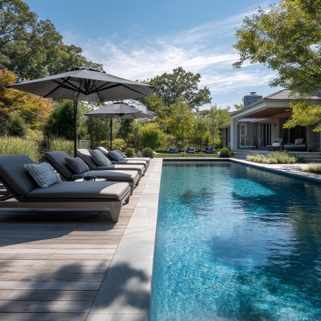 Modern Backyard Landscaping Ideas with Pool 10 Designing Comfortable Poolside Seating
