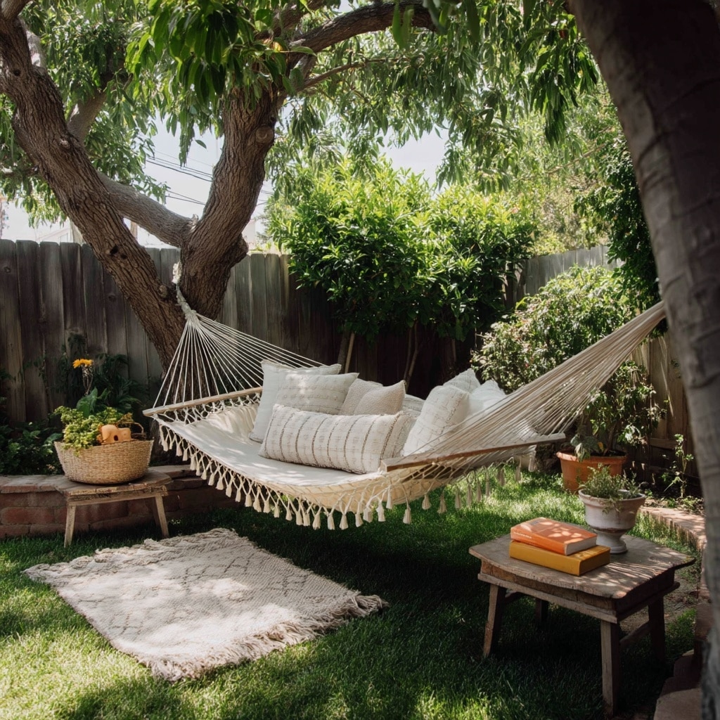 11 Budget Backyard Ideas for Small Yards That Wow 12 Hang a Hammock