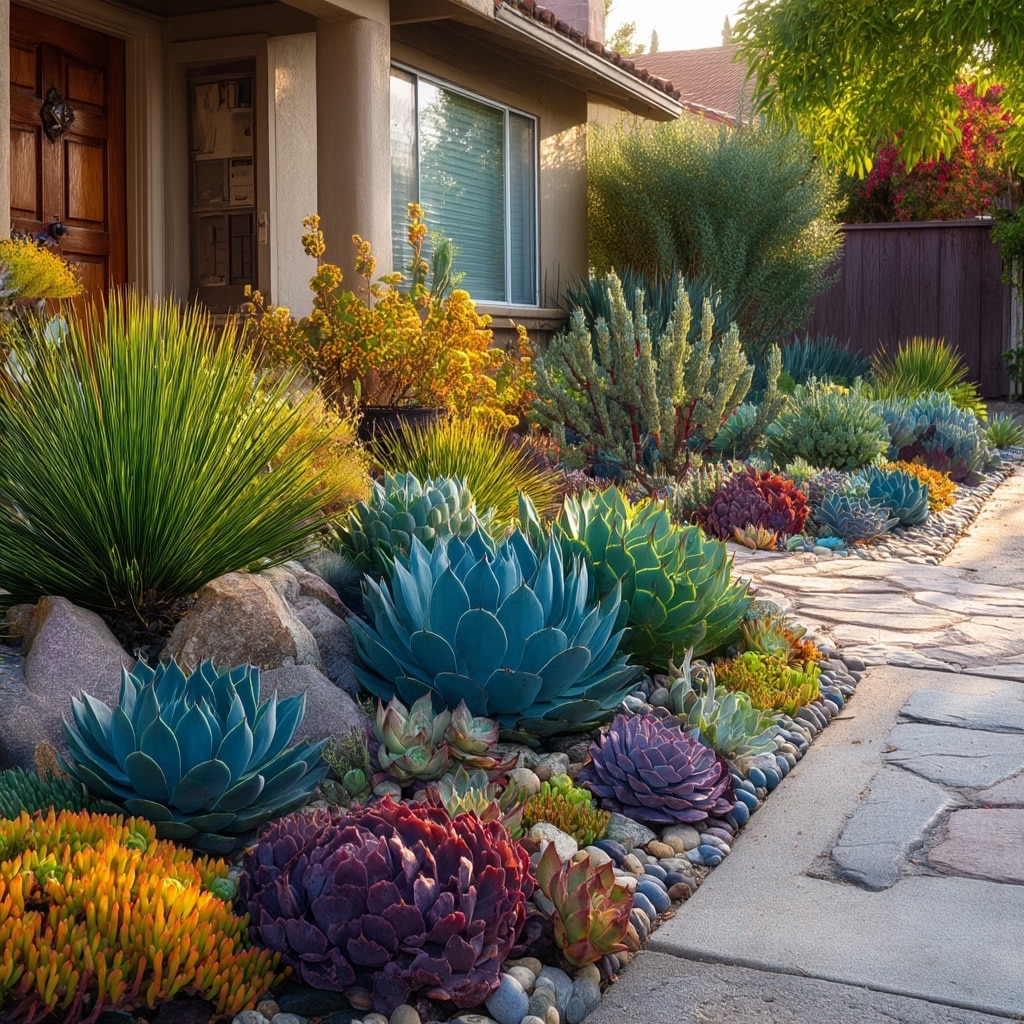 Add Low-Maintenance Succulents for Texture and Color