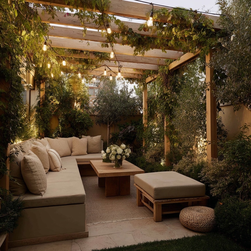 10 Backyard Ideas for Small Yards That Maximize Space 9 Build a Pergola Retreat