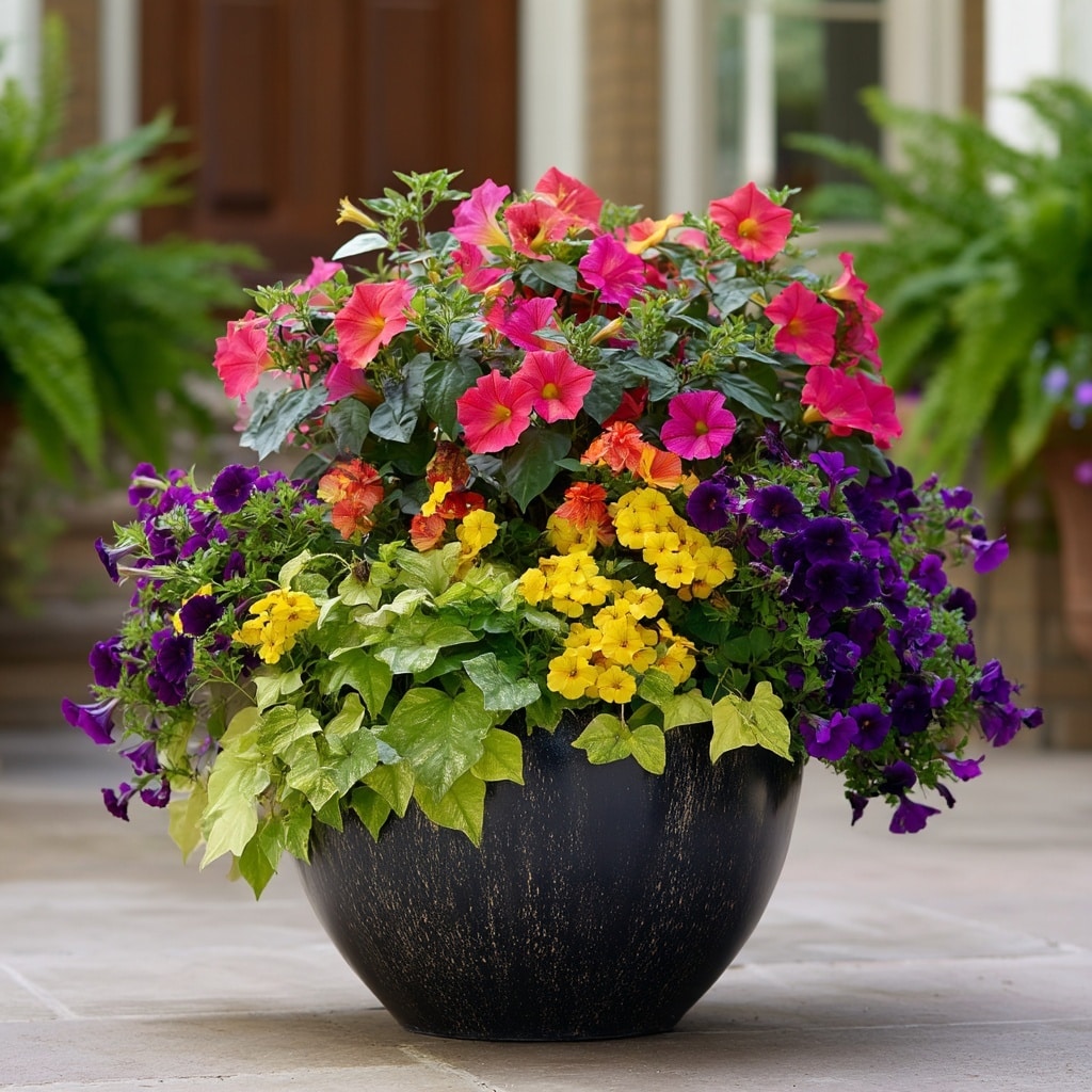 15+ Front Porch Plants and Pot Ideas for Instant Curb Appeal 9 Colorful Combinations That Pop