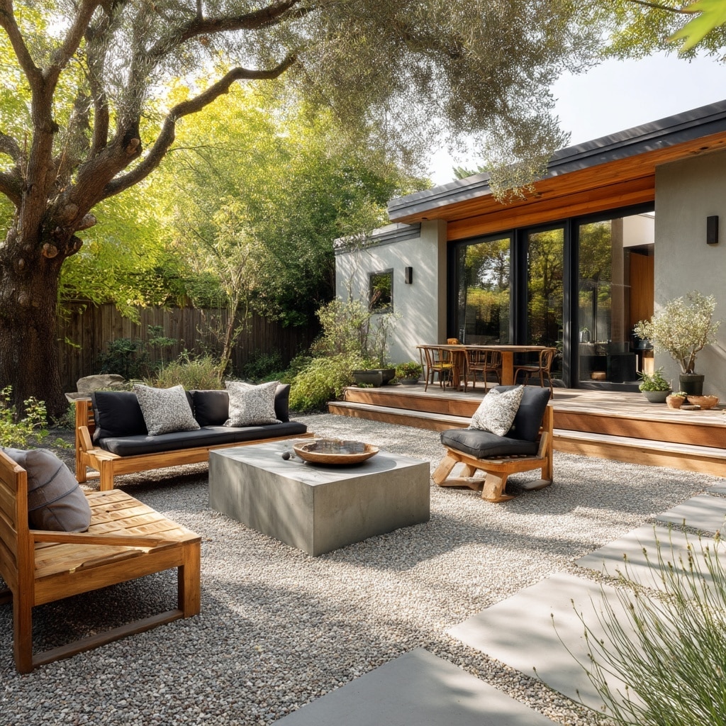 15+ Gravel Backyard Ideas for 2025 (Stylish & Low-Maintenance) 18 Gravel and Concrete Patio
