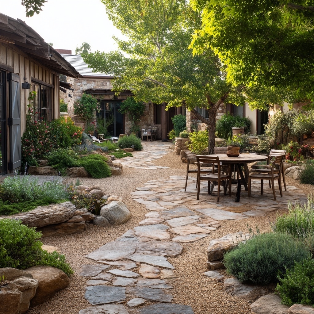 15+ Gravel Backyard Ideas for 2025 (Stylish & Low-Maintenance) 10 Gravel and Flagstone Patio