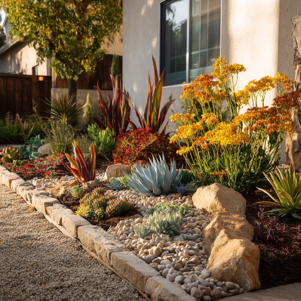 15+ Gravel Backyard Ideas for 2025 (Stylish & Low-Maintenance) 13 Gravel and Mulch Garden Bed