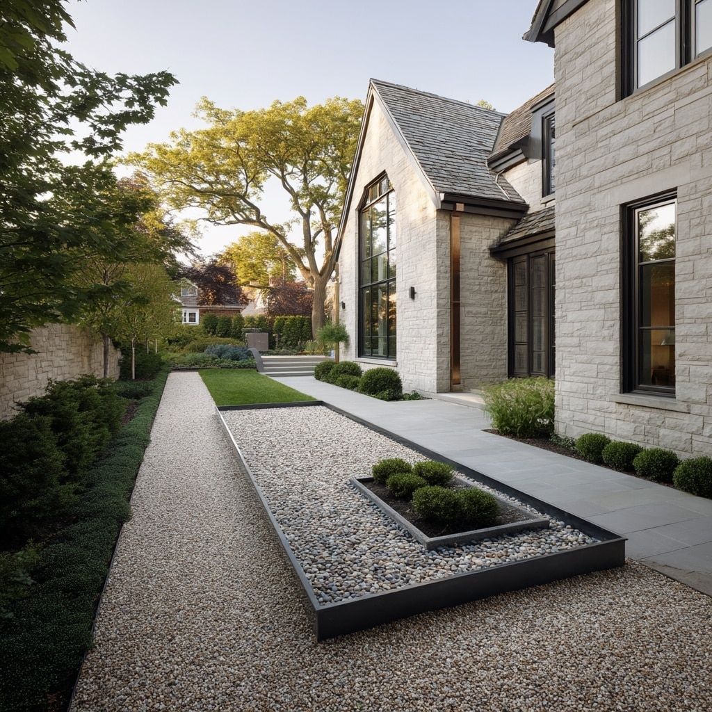 15+ Gravel Backyard Ideas for 2025 (Stylish & Low-Maintenance) 19 Gravel with Metal Edging