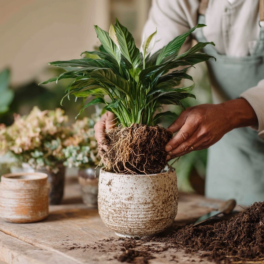 Repotting Your Peace Lily