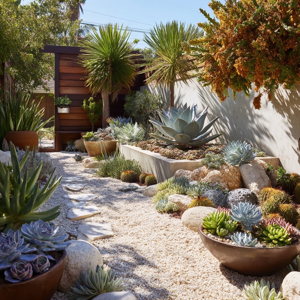 15+ Gravel Backyard Ideas for 2025 (Stylish & Low-Maintenance) 15 Succulent Garden with Gravel