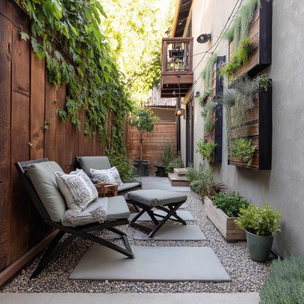Cement Patio Ideas Backyard – 7 Stylish Outdoor Designs 3 Transforming Narrow Spaces into Stylish Patios