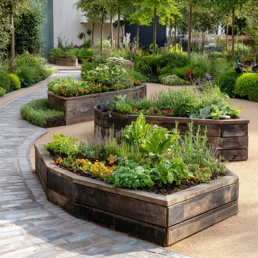 Best Raised Bed Garden Layouts for Your Space 5 Triangular or Trio Garden Layout