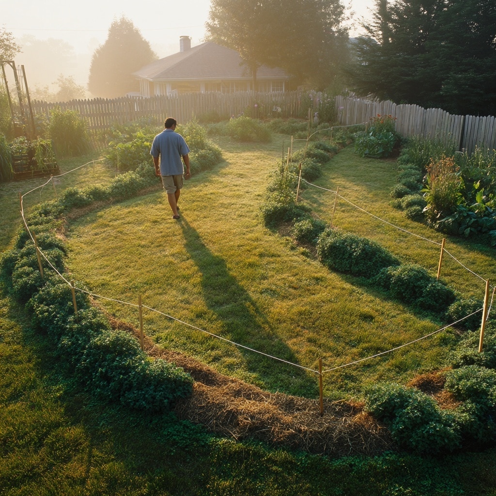 Best Raised Bed Garden Layouts for Your Space 11 Use Sheets or String to Visualize Bed Placement
