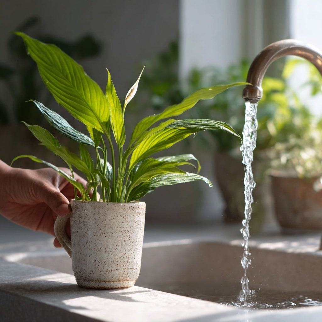 Watering Your Peace Lily