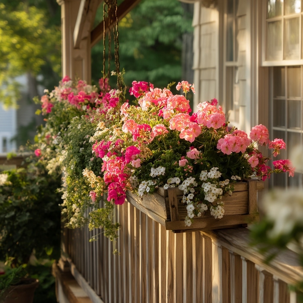 15+ Front Porch Plants and Pot Ideas for Instant Curb Appeal 11 Window Box Ideas for Porch Railings