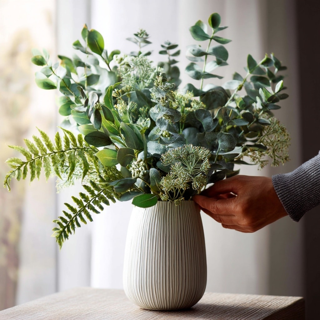 How to Make Flower Arrangements Like a Pro 8 build a greenery base