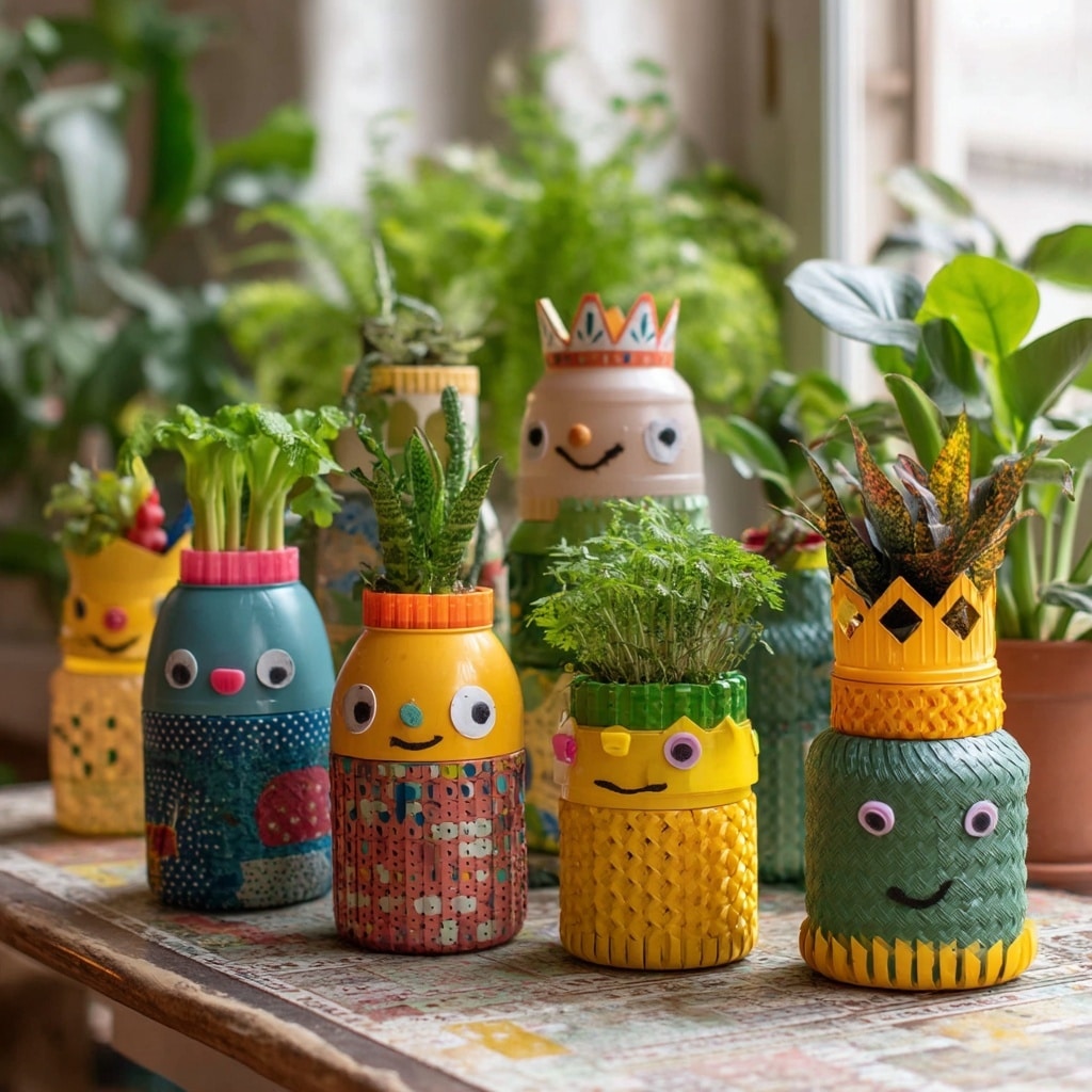 DIY Recycled Planters for Earth Day