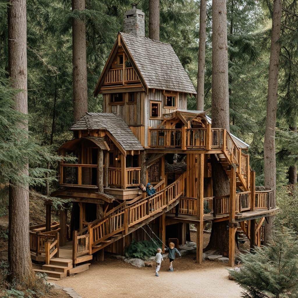 Cool Backyard Treehouse Ideas for Kids & Families