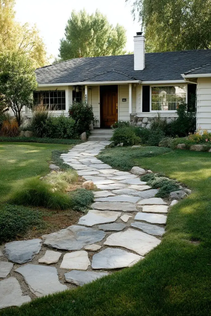 Front Yard Landscape Ideas With Natural Stone 3 Front Yard Landscape Ideas With Natural Stone