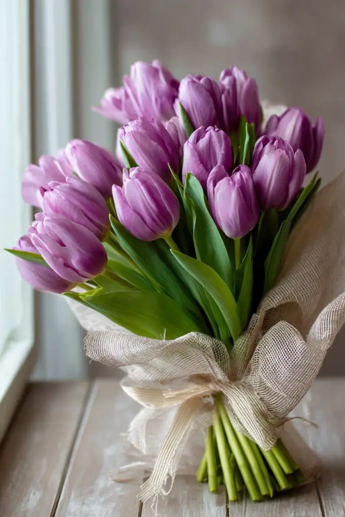 Purple Tulips: Royal Elegance of Spring Gardens 4 Purple Tulips: Royal Elegance of Spring Gardens