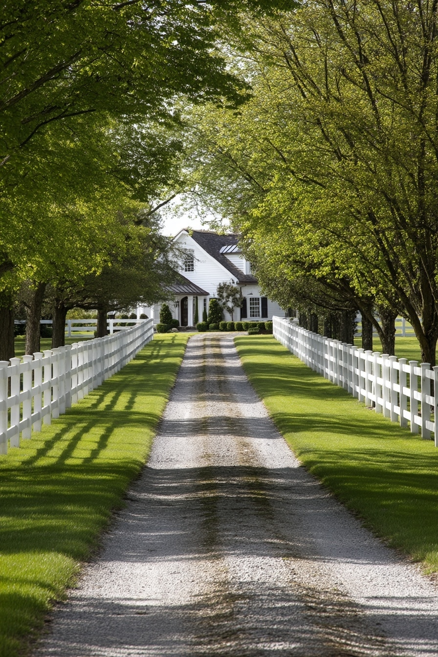 8 Farmhouse Driveway Entrance Ideas