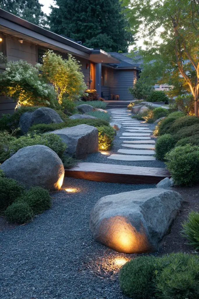 10 Boulder Landscaping Ideas to Shape Your Garden 6 10 Boulder Landscaping Ideas to Shape Your Garden