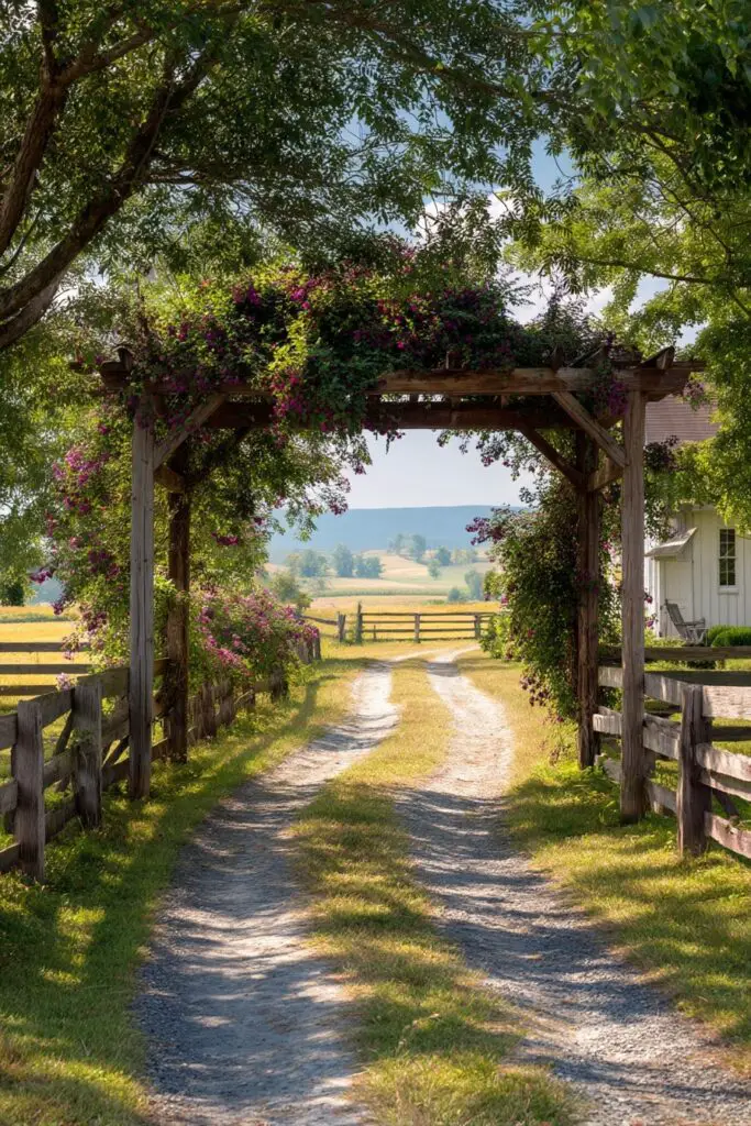 8 Farmhouse Driveway Entrance Ideas 8 8 Farmhouse Driveway Entrance Ideas